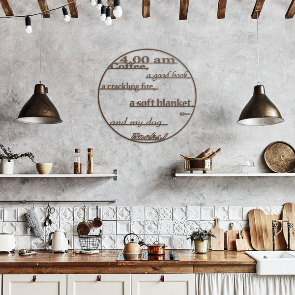 4am.Rocks - Metal wall clock