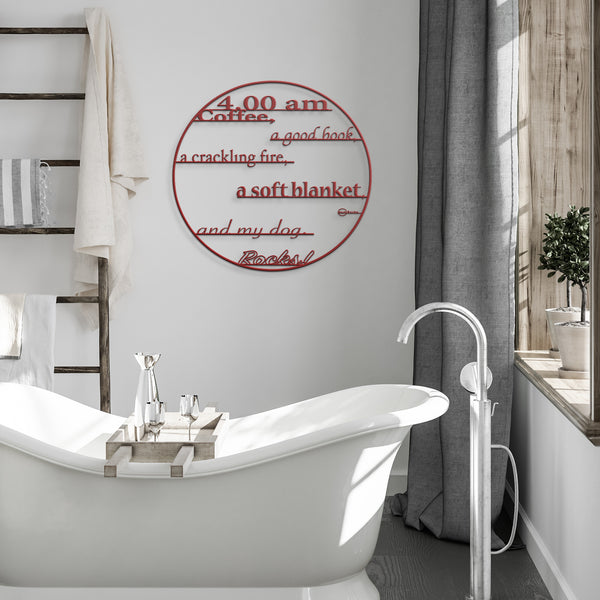 4am.Rocks - Metal wall clock