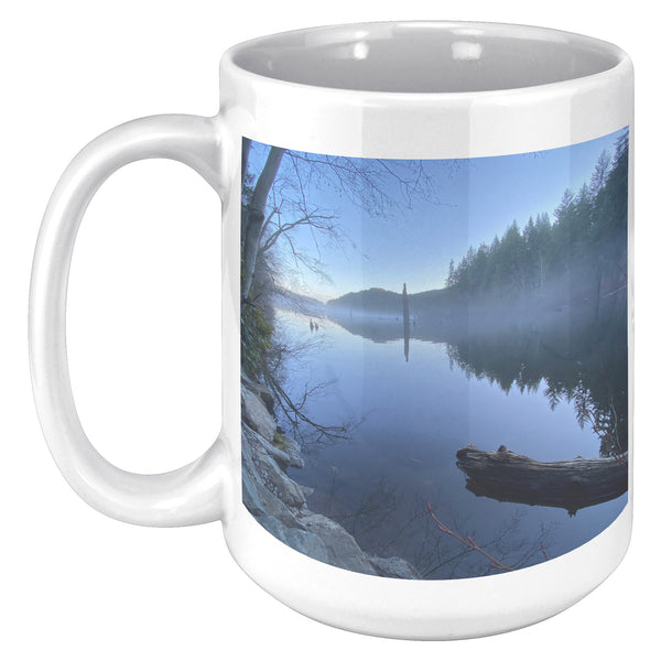 Morning fog on the water