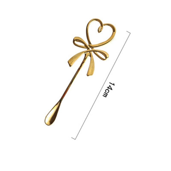 Love, Star, Stripe Pattern Gold Plated Coffee Cup.