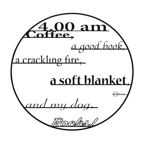 4am.Rocks - Metal wall clock
